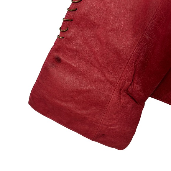 Gypsies and Lords Red Faux Leather Size XS - Picture 4 of 7